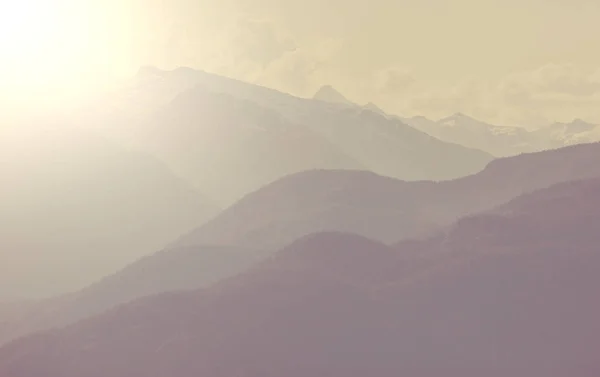 Malerischer Blick Auf Die Berge Den Kanadischen Rocky Mountains Der — Stockfoto