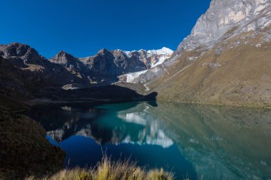 Cordillera Huayhuash, Peru, Güney Amerika 'daki güzel dağ manzaraları