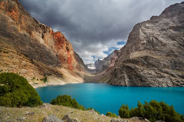 Beau Lac Serein Dans Les Montagnes Fanns Branche Pamir Tadjikistan — Photo