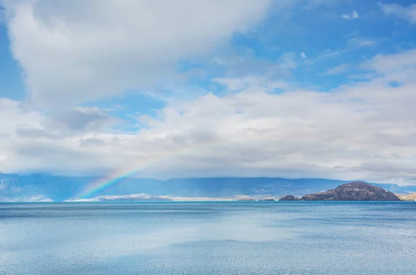 Beautiful Mountain Landscapes Patagonia Mountains Lake Argentina South America — Stock Photo, Image