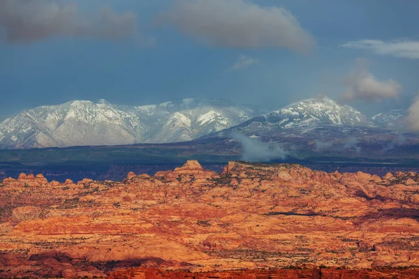 Sandsteinformationen Utah Usa Schöne Ungewöhnliche Landschaften — Stockfoto