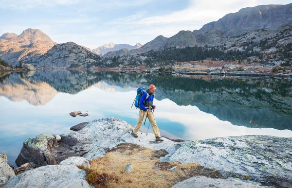 Caminata Wind River Range Wyoming Estados Unidos Temporada Otoño —  Fotos de Stock