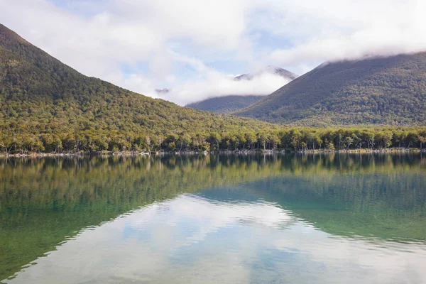 Beautiful Mountain Landscapes Patagonia Mountains Lake Argentina South America — Stock Photo, Image