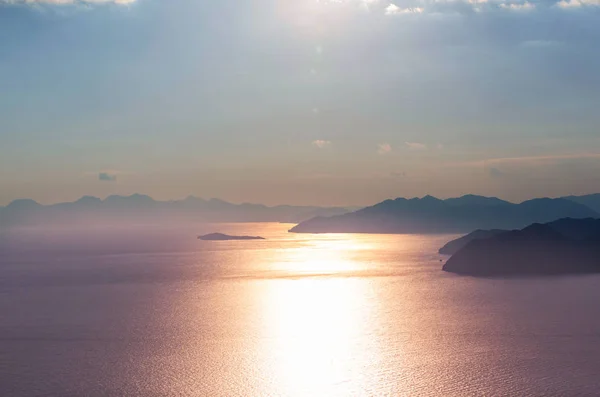 Piękne Wybrzeże Turcji Niesamowite Naturalne Krajobrazy Wzdłuż Szlaku Turystycznego Lycian — Zdjęcie stockowe