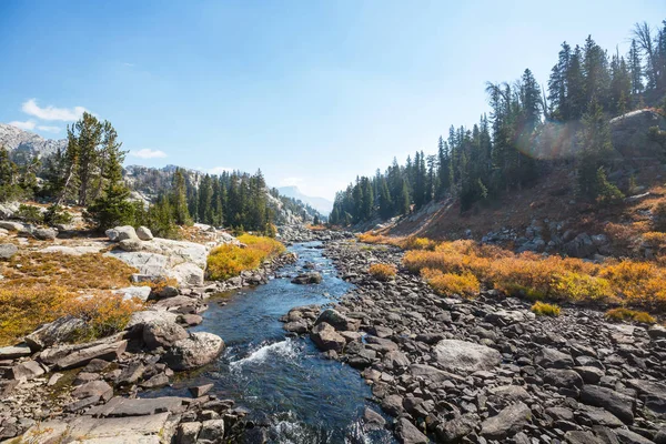 Hike Wind River Range Wyoming Usa Autumn Season — Stock Photo, Image