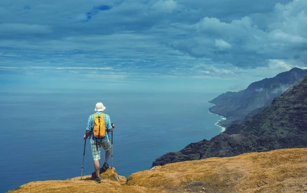 Wanderer Auf Dem Trail Hawaii Usa — Stockfoto