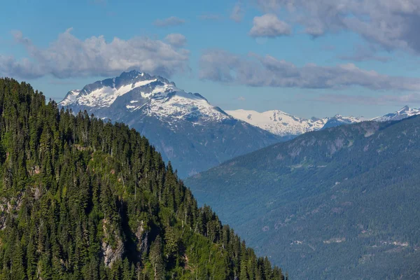 Pittoresca Vista Sulle Montagne Rocciose Canadesi Nella Stagione Estiva — Foto Stock