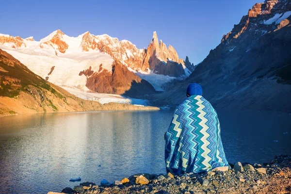 Famosa Bella Cima Cerro Torre Patagonia Montagne Argentina Bellissimi Paesaggi — Foto Stock