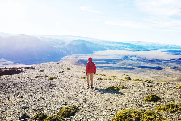 Wandelen Patagonische Bergen Argentinië — Stockfoto