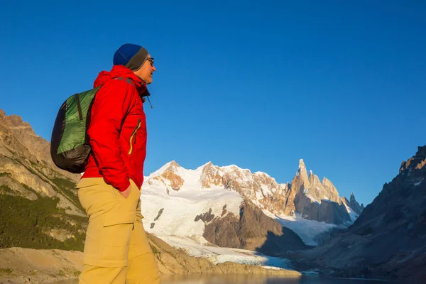 Wędrówka Górach Patagonii Argentyna — Zdjęcie stockowe