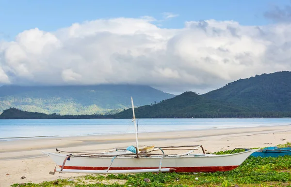 Bateau Traditionnel Philippin Dans Mer Île Palawan Philippines — Photo