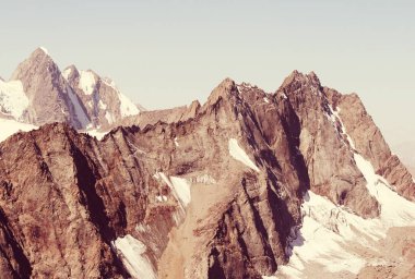 Pamir güzel yüksek dağın