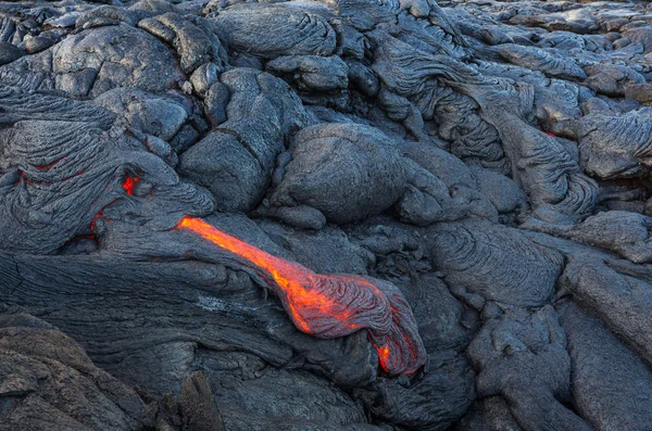 Lavastrom Auf Big Island Hawaii — Stockfoto