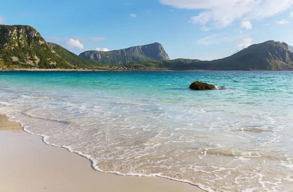 Kuzey Norveç Teki Lofoten Adalarındaki Güzel Manzaralar Yaz Mevsimi — Stok fotoğraf