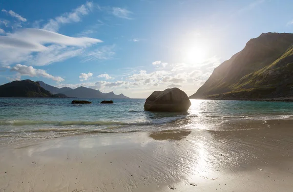 Schöne Landschaften Auf Den Lofoten Nordnorwegen Sommersaison — Stockfoto