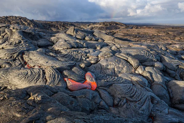 Fluxo Lava Big Island Havaí — Fotografia de Stock