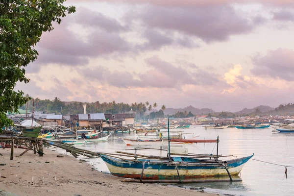 Tradycyjna Wioska Rybacka Wyspie Palawan Filipiny — Zdjęcie stockowe