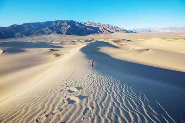 Αμμόλοφοι Στη Εθνικό Πάρκο Της Κοιλάδας Του Θανάτου Καλιφόρνια Ηπα — Φωτογραφία Αρχείου