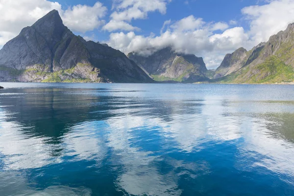 Peisaje Frumoase Insulele Lofoten Norvegia Nord Sezon Vară — Fotografie, imagine de stoc
