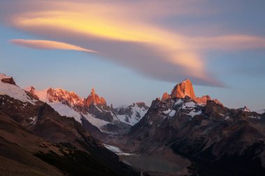 Güney Arjantin'in Patagonya manzaralar