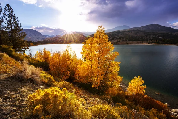 Scénický Pohled Horu Sierra Nevada Podzimní Krajina California Usa — Stock fotografie