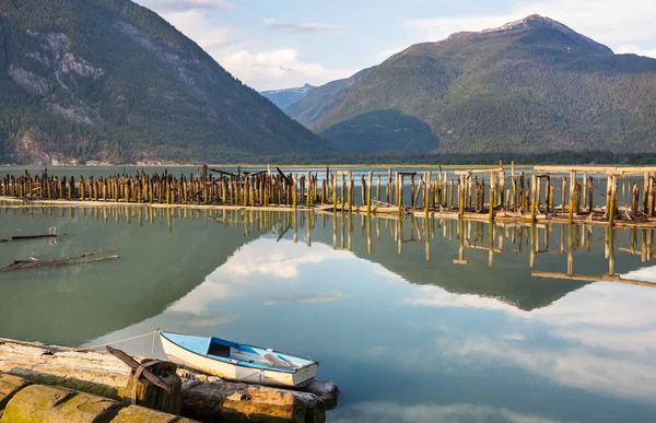 Krásné Pobřeží Při Západu Slunce Bella Coola Kanada — Stock fotografie