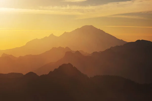 Bella Vetta Montuosa Nella North Cascade Range Washington Usa — Foto Stock