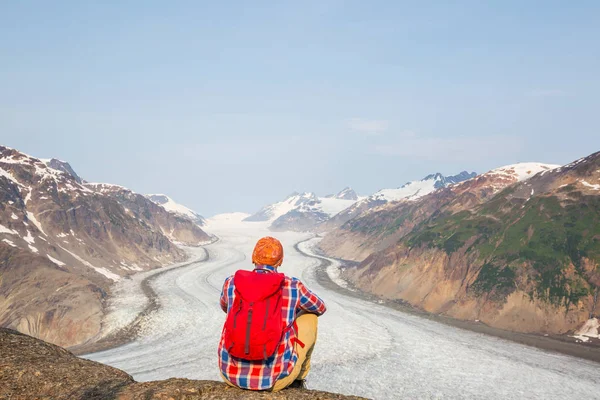 Laxglaciär Stewart Kanada — Stockfoto