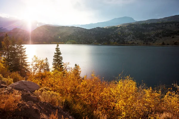 Όμορφη Λίμνη Την Εποχή Του Φθινοπώρου — Φωτογραφία Αρχείου