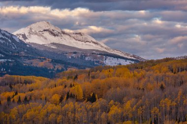 Colorado, ABD 'de renkli bir sonbahar. Sonbahar sezonu.