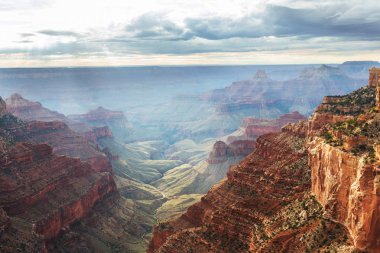 Büyük Kanyon, Arizona, ABD pitoresk manzaralar. Güzel doğal arka plan.