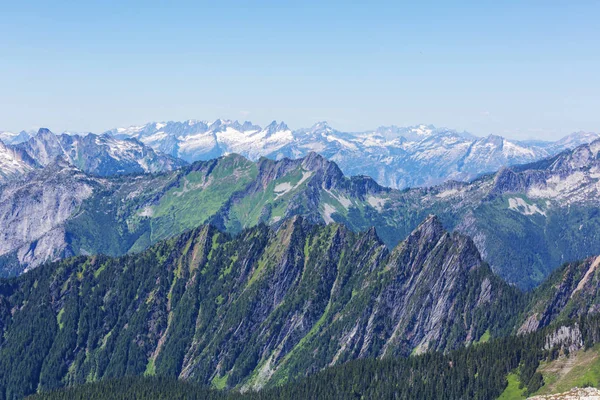North Cascade Range Washington Abd Güzel Bir Dağ Zirvesi — Stok fotoğraf