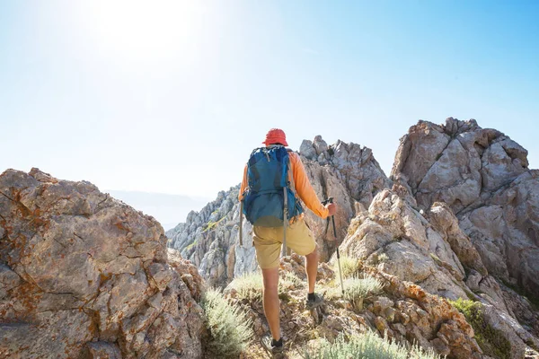 Randonnée Dans Les Montagnes Chimgan Ouzbékistan — Photo