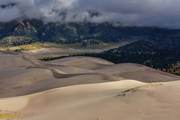 Great Sand Dunes Ulusal Parkı Nda Sonbahar Sezonu Colorado Abd — Stok fotoğraf