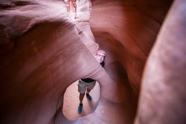 Slot Canyon Grand Staircase Escalante National Park Utah Usa Neobvyklé — Stock fotografie