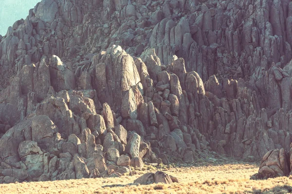 Alabama Tepelerinde Sıradışı Taş Oluşumları Yapan Yürüyüşçü Kaliforniya Abd — Stok fotoğraf