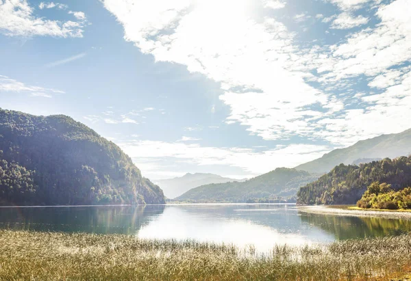 Prachtige Berglandschappen Patagonië Bergen Meer Argentinië Zuid Amerika — Stockfoto