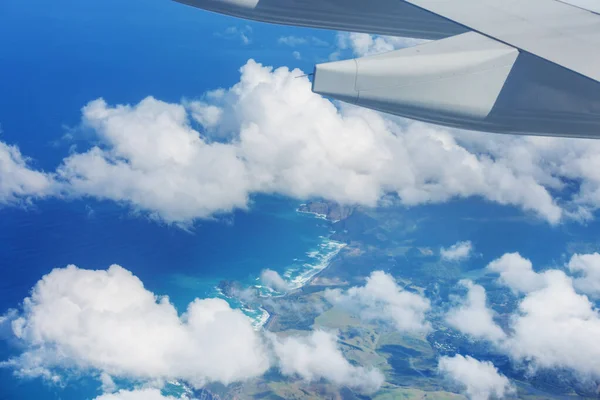 Widok Powietrza Nową Zelandię Kontekst Koncepcja Podróży — Zdjęcie stockowe