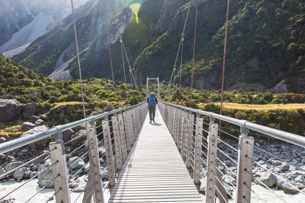 Escursioni Calpestio Nuova Zelanda Viaggio Avventura Concetto — Foto Stock