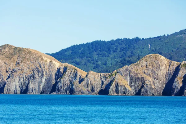 Bellissimo Tramonto Ocean Beach Nuova Zelanda Ispirare Sfondo Naturale Viaggio — Foto Stock