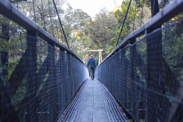 Caminhadas Tramping Nova Zelândia Conceito Viagem Aventura — Fotografia de Stock