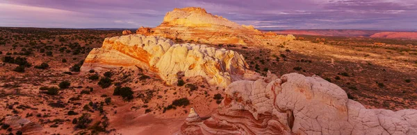 Vermilion Cliffs Ulusal Anıtı Gün Doğumunda Manzara Manzarası Alışılmadık Dağ — Stok fotoğraf