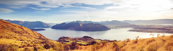 Pěší Turistika Roys Peak Nový Zéland Lake Wanaka — Stock fotografie