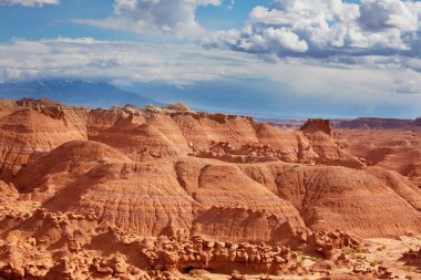 Utah, ABD 'de kumtaşı oluşumları. Güzel Alışılmadık manzaralar.