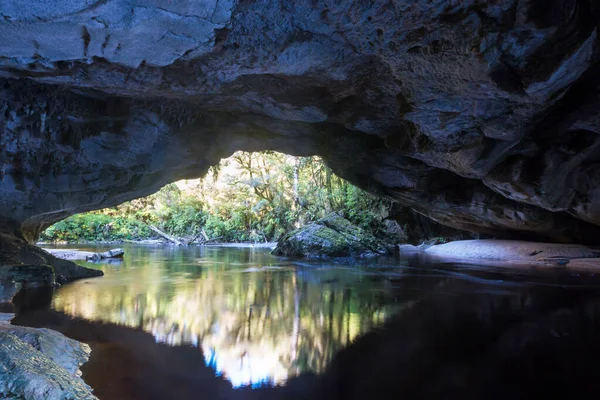 Paisagens Cavernas Incomuns Nova Zelândia — Fotografia de Stock