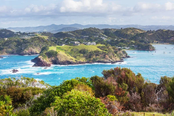 Schöner Sonnenuntergang Ocean Beach Neuseeland Inspirierender Natur Und Reisehintergrund — Stockfoto