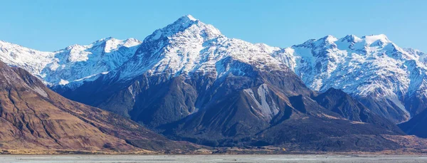 Vackra Naturlandskap Mount Cook National Park Sydön Nya Zeeland — Stockfoto