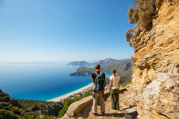 Krásné Přírodní Krajiny Tureckých Horách Lycijská Cesta Známá Mezi Turisty — Stock fotografie