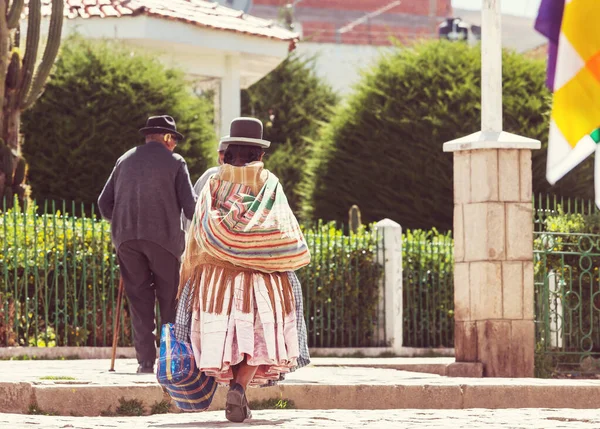 Popolo Peruviano Strada — Foto Stock