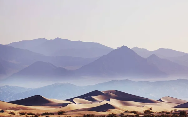 Αμμόλοφοι Στην Καλιφόρνια Ηπα Όμορφη Φύση Τοπία Ταξιδεύουν Φόντο Ανατολή — Φωτογραφία Αρχείου